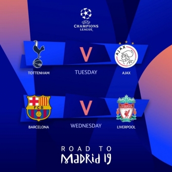 UEFA Çempionlar Liqası: yarımfinal mərhələsinə start verilir