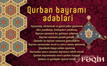 QMİ Qurban bayramı müanisbətilə tövsiyələrini açıqladı