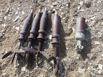 Müşfiq qəsəbəsində 4 mərmi tapıldı