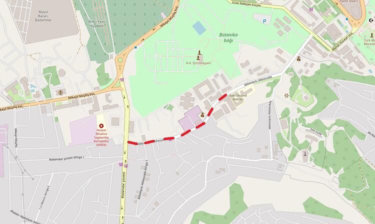 Bu küçədə hərəkət məhdudlaşdırılır - DİQQƏT