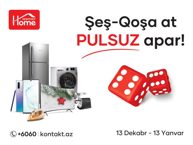 Şeş-Qoşa atıb, aldığınız məhsulu pulsuz aparın