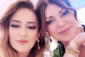 Sənubər İsgəndərli qızı ilə - <span style="color:red;">FOTO 