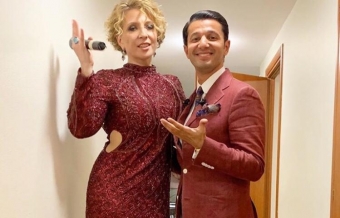 Azərbaycanlı müğənni rusiyalı məşhurla bir arada - <span style="color:red;">FOTO 