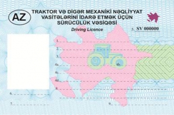 Traktor sürücülərinin yeni vəsiqəsi - FOTO