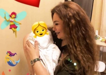 Könül Kərimova nəvəsi ilə -<span style="color:red;"> FOTO 