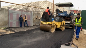 Binə qəsəbəsində küçələr yenidən qurulur