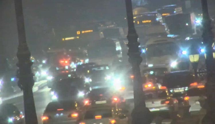 Bakıda qəza səbəbindən tıxac yarandı