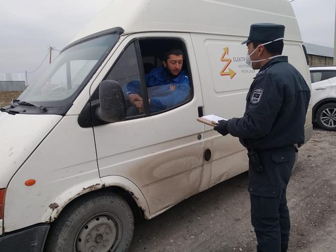 Bir rayondan digərinə gedənlər cərimələndi - FOTO