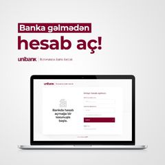 <font color=red>®</font> Unibank biznes sahiblərinə banka gəlmədən onlayn hesab açmaq imkanı yaradıb