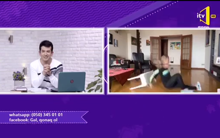 Tünzalə Ağayeva canlı yayımda YERƏ YIXILDI - VİDEO