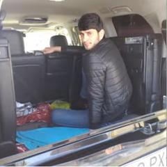 Maşının "baqaj"ında rayona getmək istəyən daha bir nəfər cəzalandı - FOTO