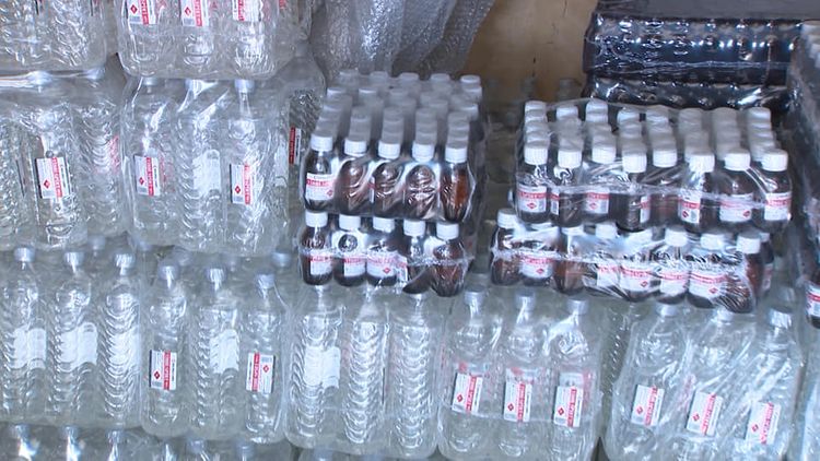 "Bandotdel" saxta spirt hazırlayanları tutdu - FOTO