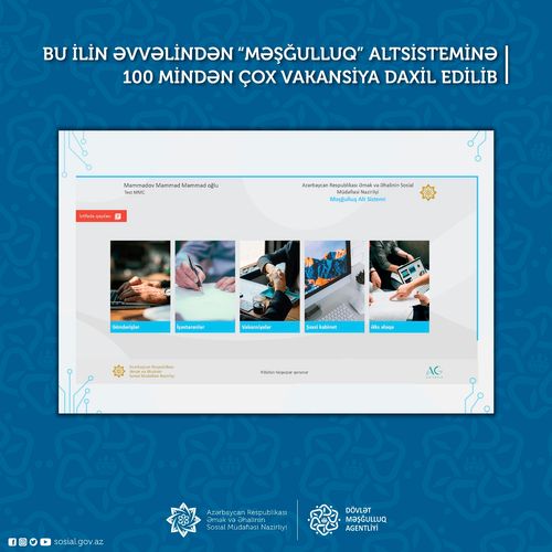 “Məşğulluq” altsistemində 45 mindən çox vakansiya var 