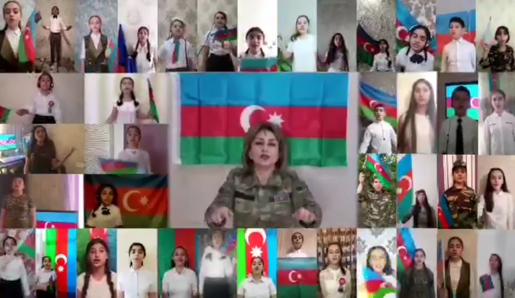 “Əsgər marşı” şagirdlərin ifasında – VİDEOÇARX
