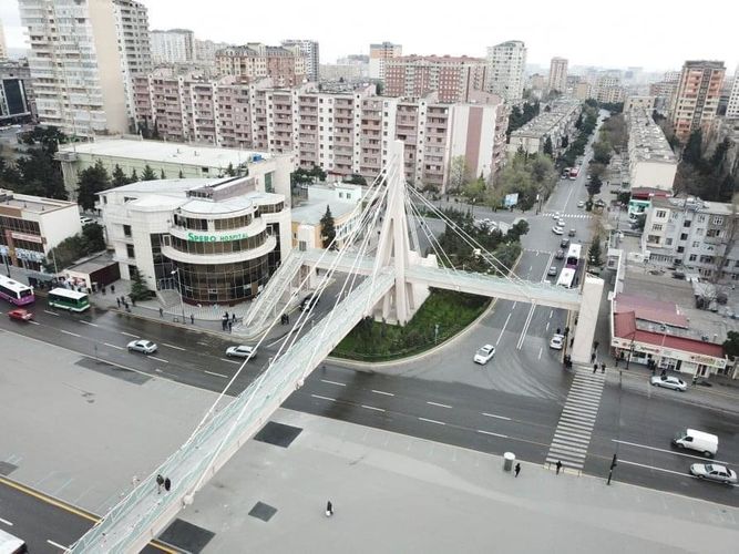 Bakıda bu keçiddəki problem aradan qaldırılıb - FOTO