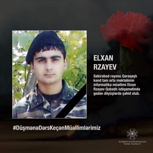 Şəhid müəllim Elxan Rzayev  - FOTO