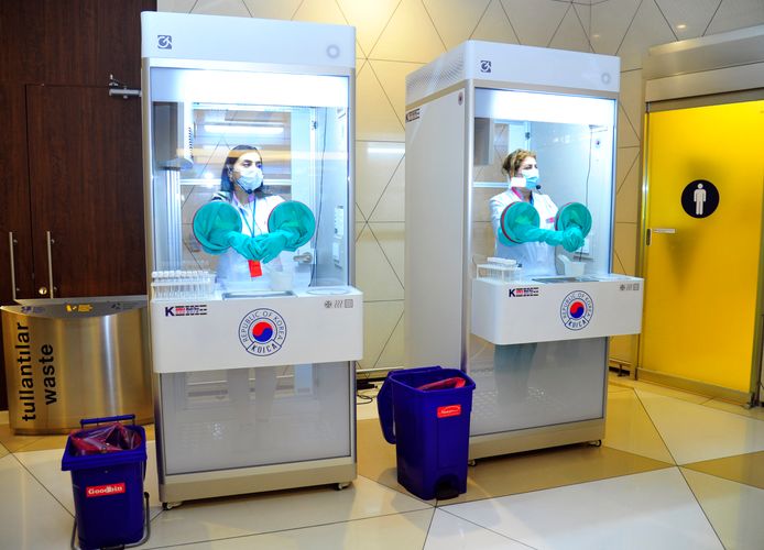 Koreyadan Azərbaycana koronavirusu müayinə köşkləri gəldi