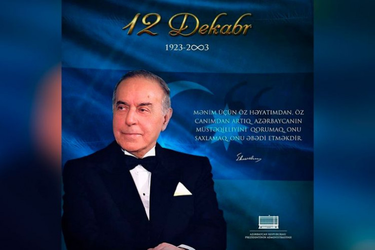 Prezident İlham Əliyev Heydər Əliyevlə bağlı paylaşım edib