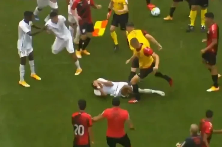 Braziliya çempionatının finalında dava düşdü-VİDEO 