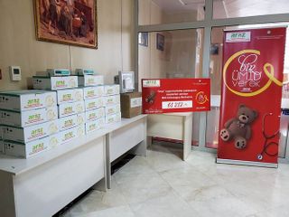 "Araz" Supermarketlər Şəbəkəsi bu mərkəzə tibbi avadanlıq hədiyyə etdi - FOTO