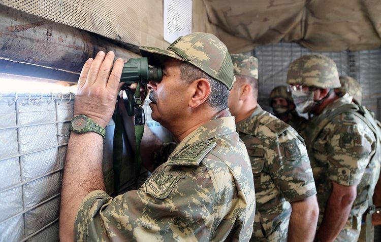 Müdafiə naziri ön cəbhədə olub - FOTO - VİDEO