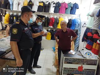 Maska taxmayanlar cərimələndi - FOTO