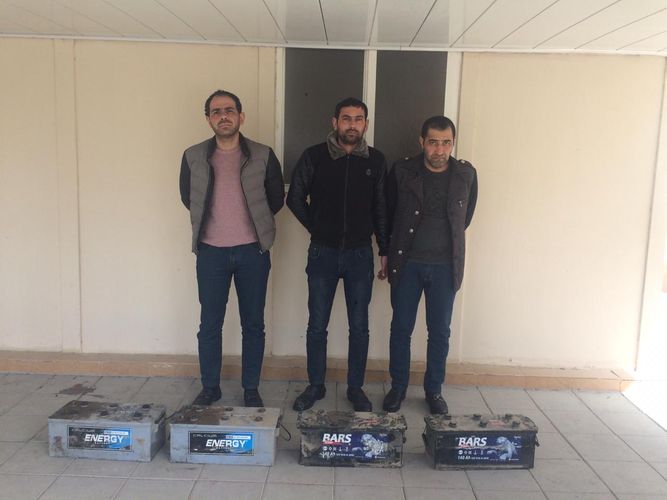 Akkumulyator oğruları tutuldu
