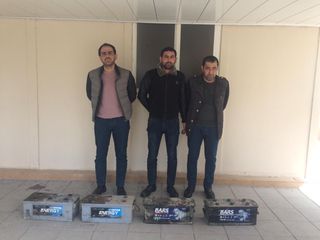 Akkumulyator oğruları tutuldu