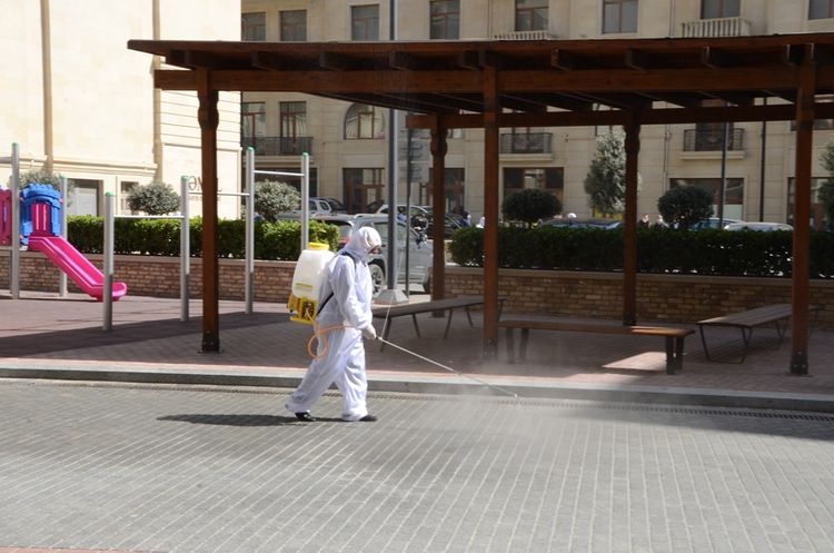  Bakı Ağ Şəhərdə tibbi-profilaktik və dezinfeksiyaedici tədbirlər gücləndirilib