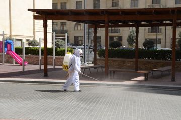  Bakı Ağ Şəhərdə tibbi-profilaktik və dezinfeksiyaedici tədbirlər gücləndirilib