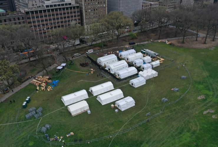  Nyu-Yorkun Mərkəzi Parkında xəstəxana açıldı – KORONAVİRUSA GÖRƏ