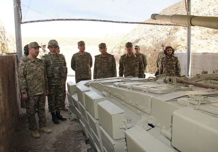 Zakir Həsənov Talış kəndi istiqamətindəki mövqelərimizdə olub - FOTO - VİDEO