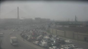 Bakıda baş verən qəza tıxac yaratdı