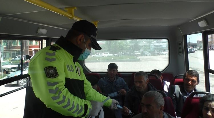 Oturacaq sayından çox sərnişin daşıyan sürücülər cərimələndi - FOTO