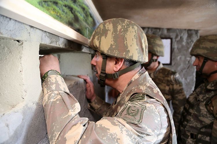 Zakir Həsənov cəbhə bölgəsində təlimlərdə olub - FOTO - VİDEO