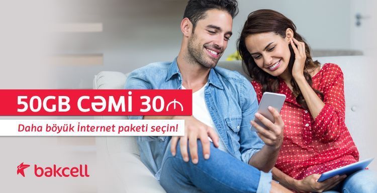 <font color=red>®</font> "Bakcell" yeni irihəcmli internet paketini təqdim edib
