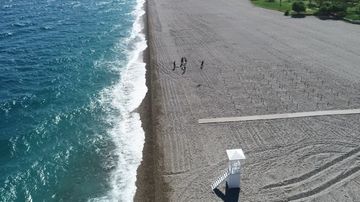 Bu məşhur çimərlik yeni mövsümə belə hazırlaşır - FOTOLENT