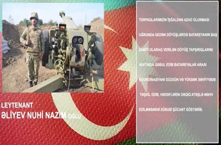 Düşmən hədəflərinin koordinantlarını dəqiqliklə verən zabitimiz - VİDEO