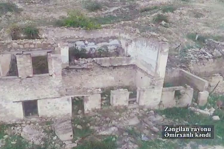Ermənilərin viran qoyduğu şəhər və kəndlərimiz: Zəngilan rayonu, Əmirxanlı kəndi - VİDEO