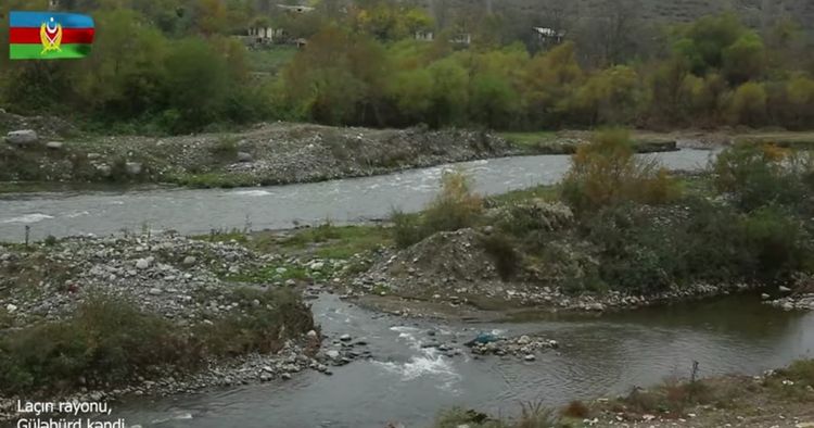 Laçın rayonunun işğaldan azad olunan Güləbürd kəndi - VİDEO