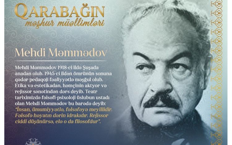 "Qarabağın məşhur müəllimləri" – Mehdi Məmmədov