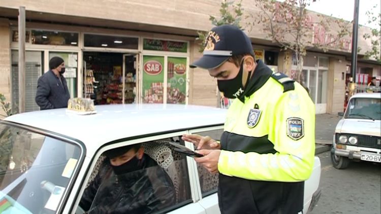 Karantini pozan sürücülər cərimələndi - FOTO