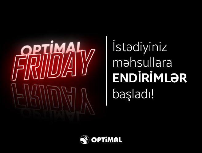 Optimal Elektronikada istədiyiniz məhsullara endirimlər başladı!