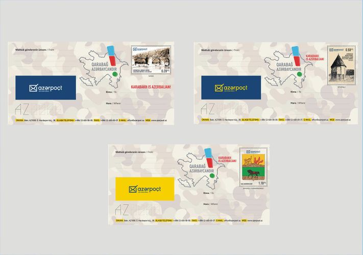 “Qarabağ Azərbaycandır!” mövzusunda zərflər dövriyyəyə buraxılıb