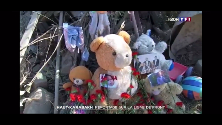 Fransa televiziyası cəbhə xəttindən reportaj yayımlayıb - FOTO