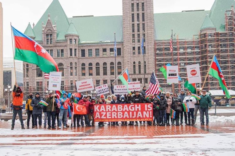 ABŞ-ın Minnesota ştatında Gəncə terroruna ETİRAZ