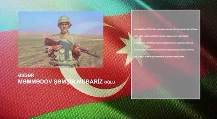 Düşmənin atəş nöqtələrinin qənimi olan əsgərimiz - VİDEO