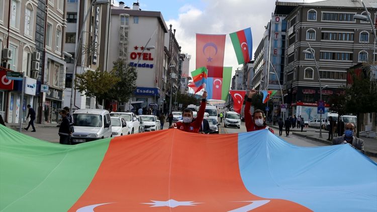 Ərzurumda Azərbaycana dəstək yürüşü - FOTOLENT