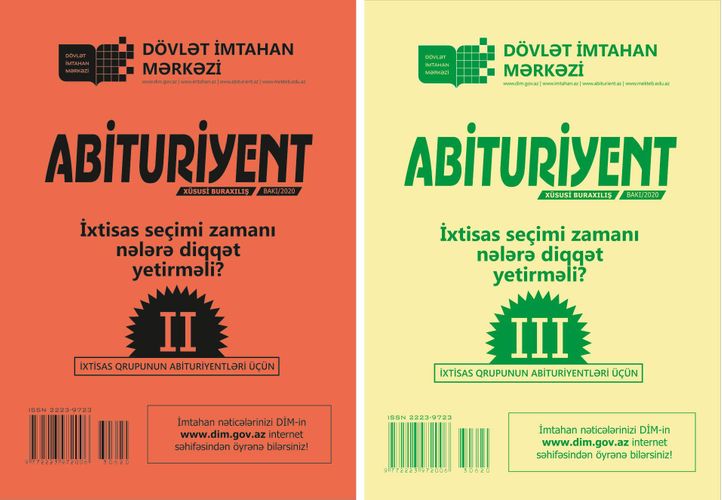 İxtisas seçimləri ilə bağlı yeni kitabçalar buraxıldı