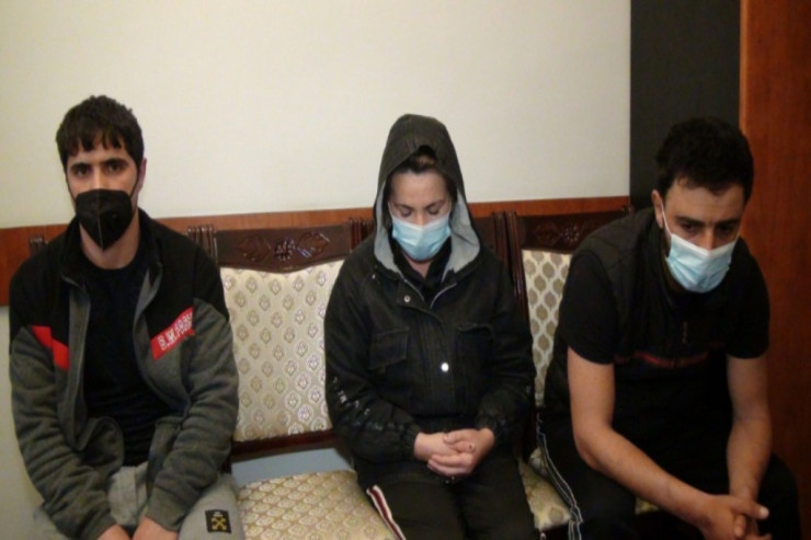 Saxlanılan Güluzə Şahverənova, Vüqar Quliyev və Osman Abbaslı